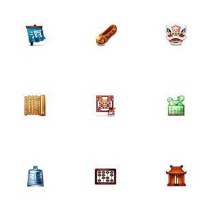 Most Chinese icon sets preview