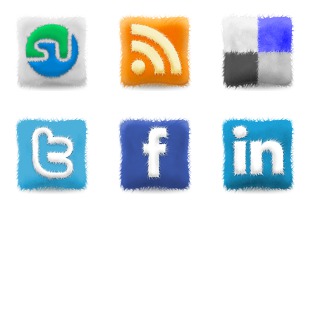 Furry Cushions Social icon sets preview