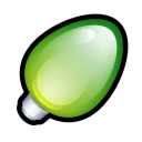 light, green, tip, hint, christmas, energy icon