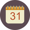 date, day, calendar, schedule, table calendar icon