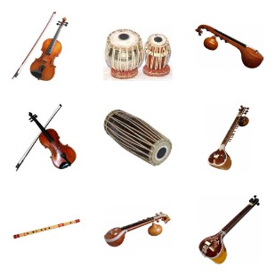 Musical instruments in INDIA icon sets preview
