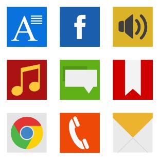 50 Flat icon sets preview