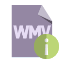 wmv, file, format, info icon