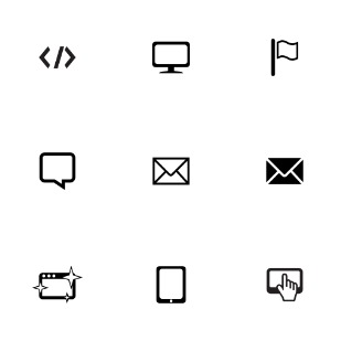 Communication & Technology icon sets preview