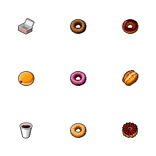 Hide's Donuts icon sets preview