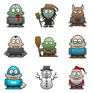 Character icon sets preview