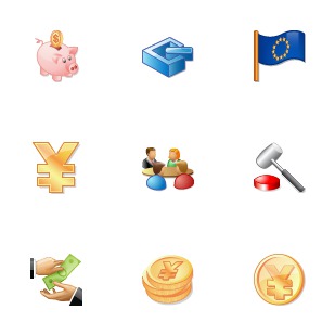 Business Toolbar icon sets preview