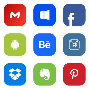 Popular Services icon sets preview