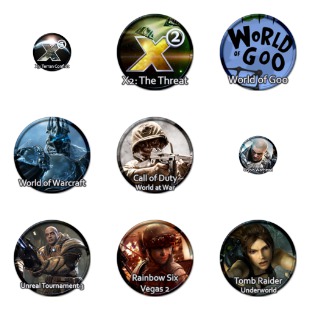 Game icon sets preview