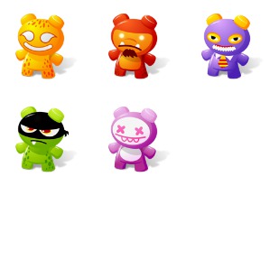 Art Toys 2 icon sets preview