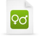 paper, green, document, file icon