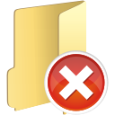 folder remove icon