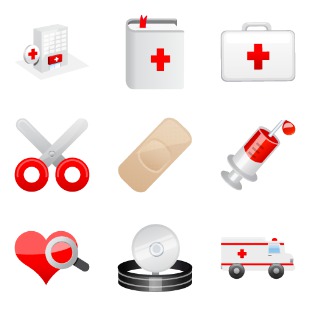 Medical Vista icon sets preview