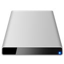 Disk, External, Gray icon