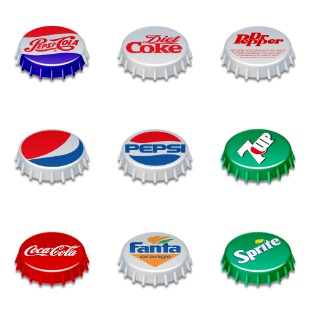 Soda Pop Caps icon sets preview