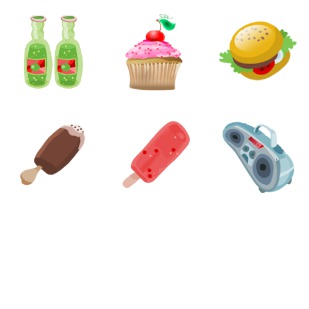 Summer icon sets preview