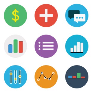 Keynote and PowerPoint icon sets preview