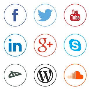Social 2 icon sets preview