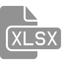 xlsx, file, document icon