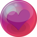 heart purple 6 icon