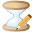 edit, hourglass icon