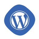 logo, wp, blogging, writing, development, wordpress, coding icon