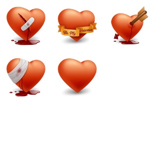Happy Valentines Day icon sets preview