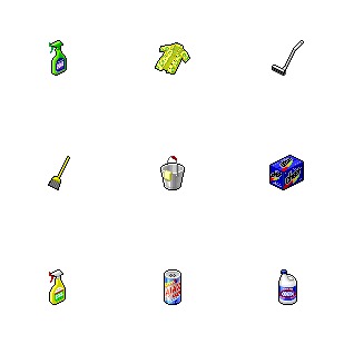 Cleaning House icon sets preview
