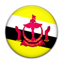 brunei, flag, country icon