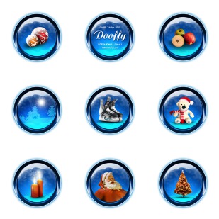 Dooffy Christmas icon sets preview