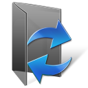 folder, sync icon