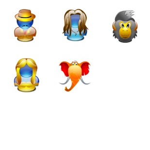 Tarzan icon sets preview