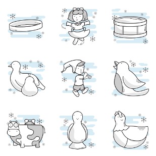 12 Days Of Christmas icon sets preview