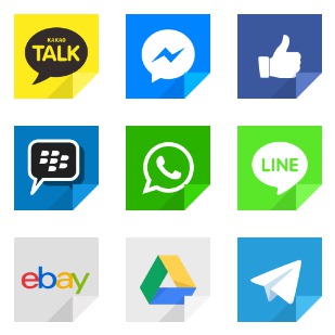 Social Flip | vol 2 icon sets preview