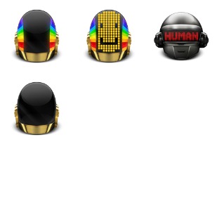 Daft Punk icon sets preview
