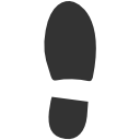 Tracks Footprints Right shoe icon