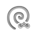 spiral, binoculars icon