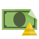 pyramid, bill icon