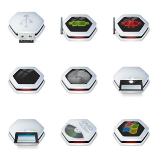 Senary Drive icon sets preview