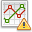 graph, line, warning, wrong, error, chart, alert, exclamation icon