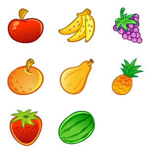Fruits icon sets preview