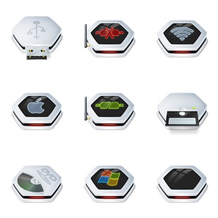 Senary Drive icon sets preview