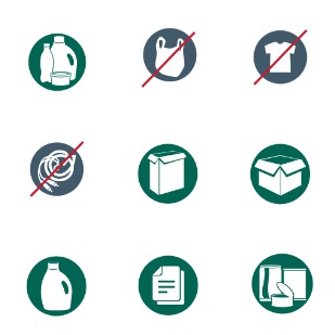 Recycling Materials icon sets preview