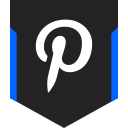 social, media, pinterest, logo icon