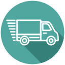 fast delivery, transport, truck, delivery, transportation, lorry, speed icon