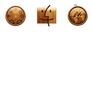 Wooden Application icon sets preview
