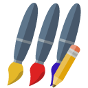 brush, pencil icon