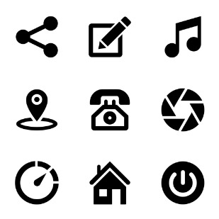 Glypho - icon sets preview