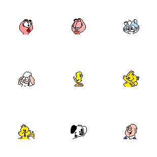 Garfield icon sets preview