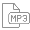 document, file, mp3 icon
